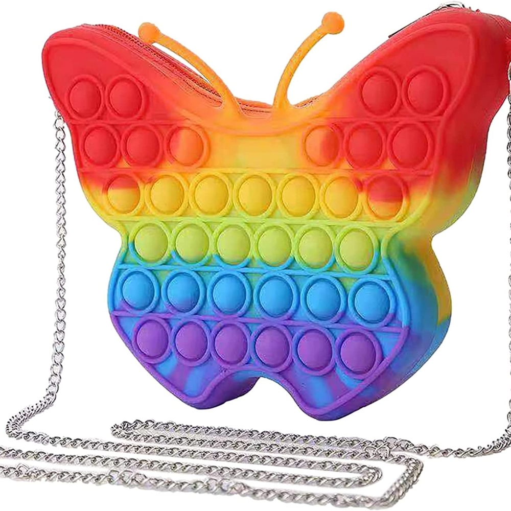 Butterfly pop it purse